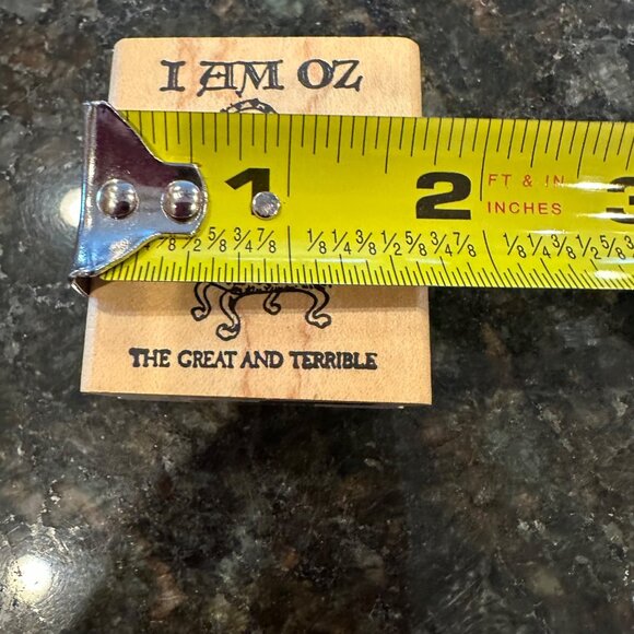 I Am Oz The Great and Terrible Wooden Stamp Emerald City Crafts Block Design - Picture 7 of 9